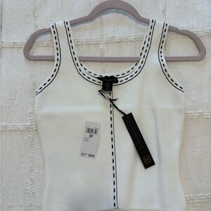 House of Harlow White Sleeveless Top